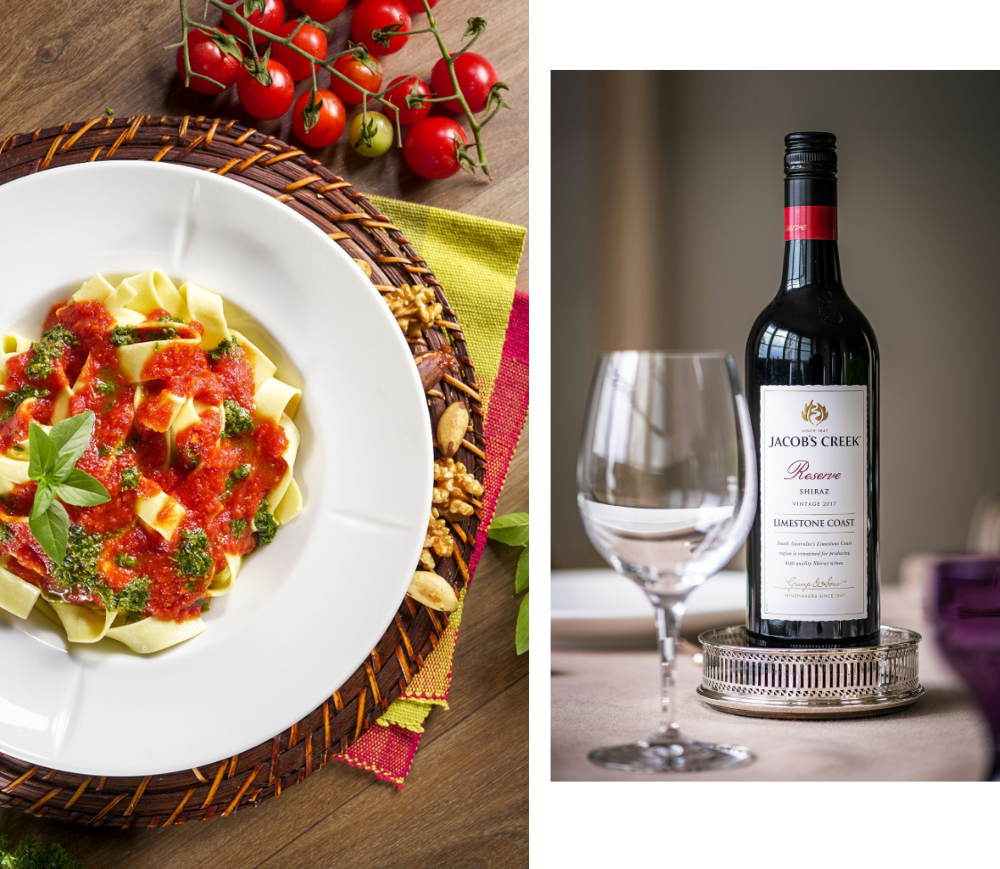 wine and food